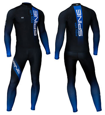 Комбинезон гоночный Spine blue-black